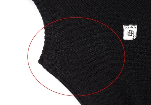 ヨウジヤマモト ファムYohji Yamamoto FEMME テンセルハイネックロングノースリーブ 黒3 K-82607_004