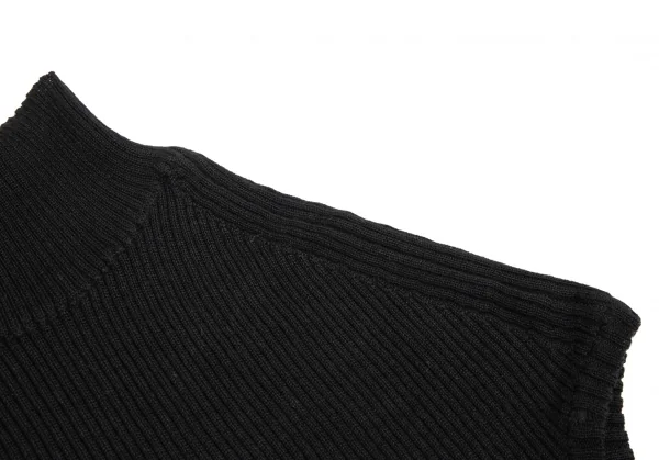 ヨウジヤマモト ファムYohji Yamamoto FEMME テンセルハイネックロングノースリーブ 黒3 K-82607_008