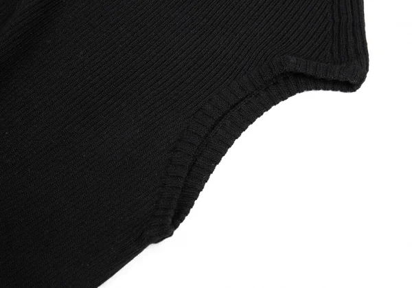 ヨウジヤマモト ファムYohji Yamamoto FEMME テンセルハイネックロングノースリーブ 黒3 K-82607_009