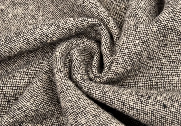 ヨウジヤマモト ファムYohji Yamamoto FEMME ツィード切替ショールカラージャケット グレー2 K-82626_014