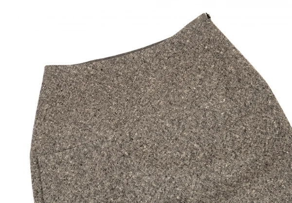 ヨウジヤマモト ファムYohji Yamamoto FEMME ツィード切替ロングスカート グレー2 K-82627_003