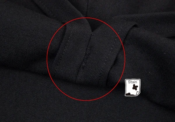 ヨウジヤマモト ファムYohji Yamamoto FEMMEウールギャバロングスカート 黒M K-82641_008