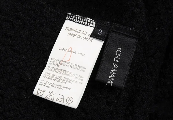 ヨウジヤマモト ノアールYohji Yamamoto NOIR ノースリーブニットロングワンピース 黒3 K-82647_012