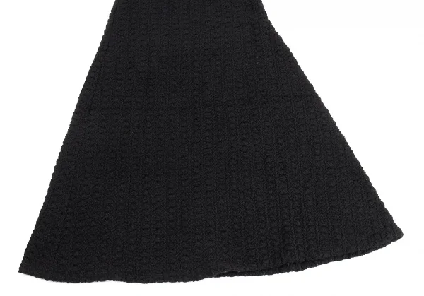 ヨウジヤマモト ノアールYohji Yamamoto NOIR ノースリーブニットロングワンピース 黒3 K-82647_006