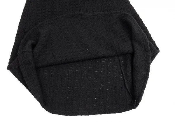 ヨウジヤマモト ノアールYohji Yamamoto NOIR ノースリーブニットロングワンピース 黒3 K-82647_007