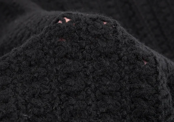 ヨウジヤマモト ノアールYohji Yamamoto NOIR ノースリーブニットロングワンピース 黒3 K-82647_009