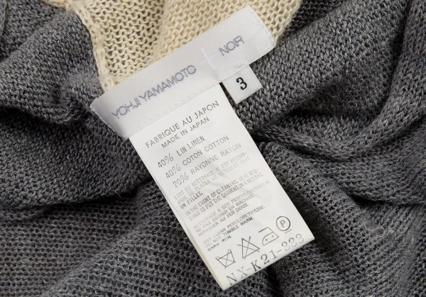 Yohji Yamamoto NOIR Linen Cotton Sleeveless Knit K-82648_014