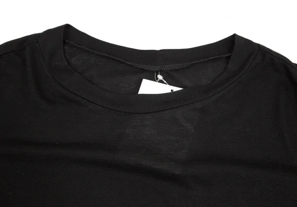 ワイズY's コットンレーヨン袖スリットドルマンビッグシルエットカットソー 黒2 K-82714_003