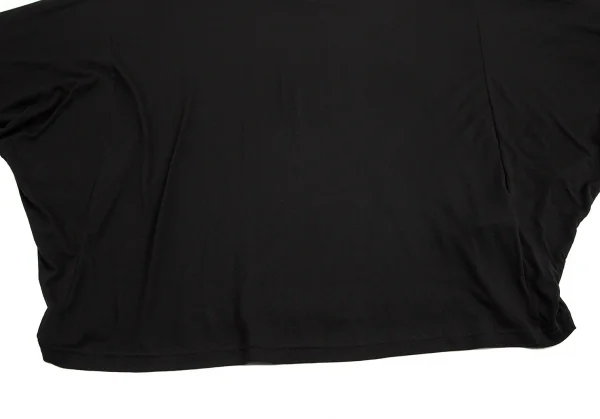 ワイズY's コットンレーヨン袖スリットドルマンビッグシルエットカットソー 黒2 K-82714_006