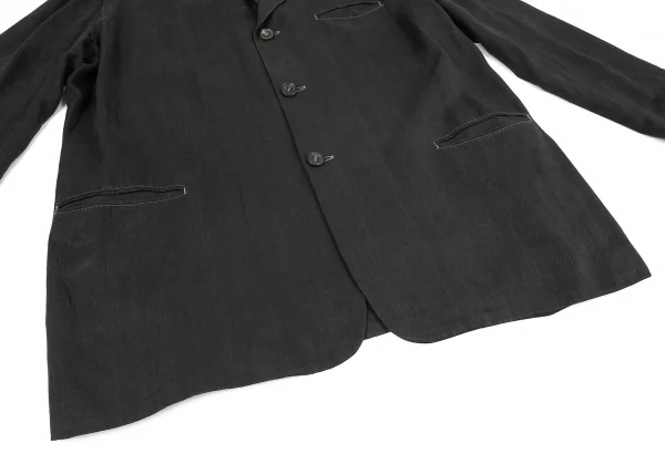 yohji yamamoto リネン オーバーサイズジャケット ヨウジヤマモト プールオムYohji Yamamoto POUR HOMME製品染め