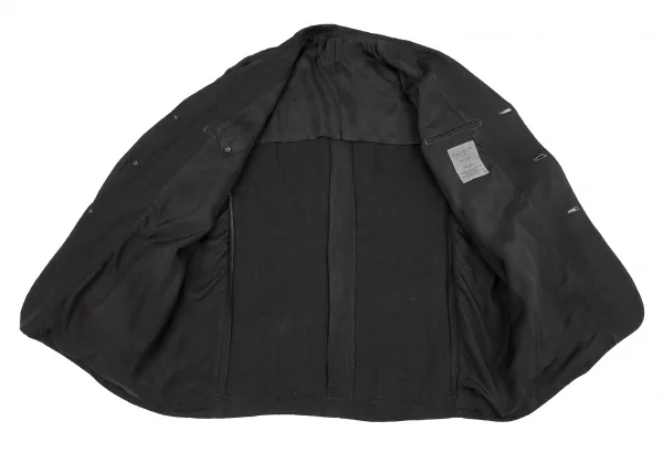yohji yamamoto リネン オーバーサイズジャケット ヨウジヤマモト プールオムYohji Yamamoto POUR HOMME製品染め