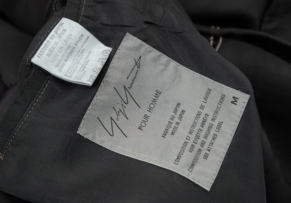 yohji yamamoto リネン オーバーサイズジャケット ヨウジヤマモト プールオムYohji Yamamoto POUR HOMME製品染め