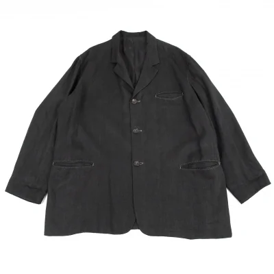 Yohji Yamamoto リネン ジャケット ヨウジヤマモト プールオムYohji Yamamoto POUR HOMME製品染め