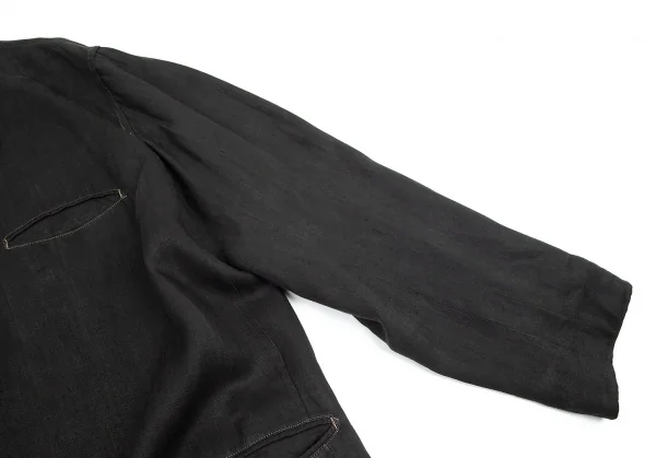 Yohji Yamamoto リネン ジャケット ヨウジヤマモト プールオムYohji Yamamoto POUR HOMME製品染め
