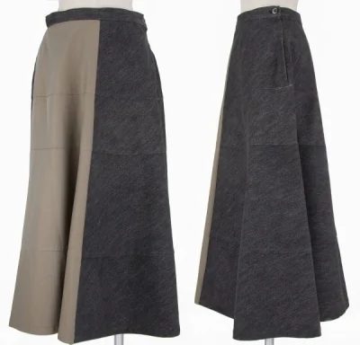 トリコ コムデギャルソンtricot COMME des GARCONSコットン切替デニムスカート