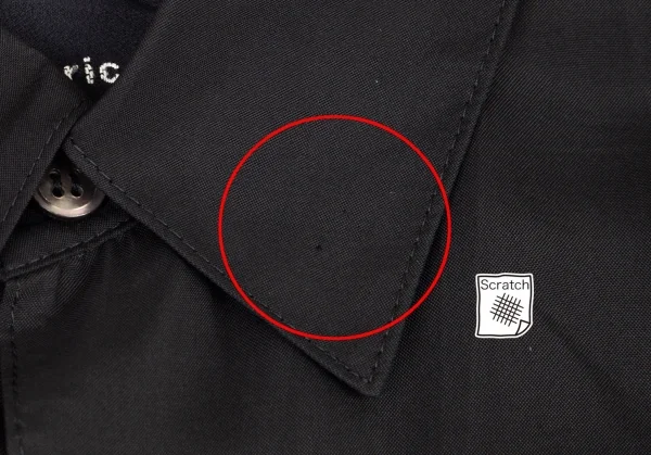 トリココムデギャルソンtricot COMME des GARCONS レース切替レーヨン半袖シャツ 黒M位 K-82786_004