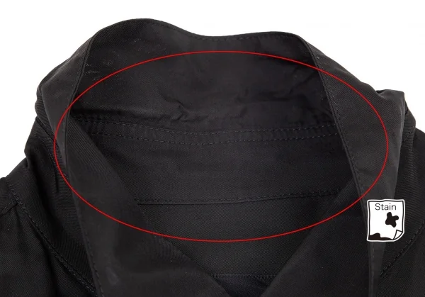 トリココムデギャルソンtricot COMME des GARCONS レース切替レーヨン半袖シャツ 黒M位 K-82786_006