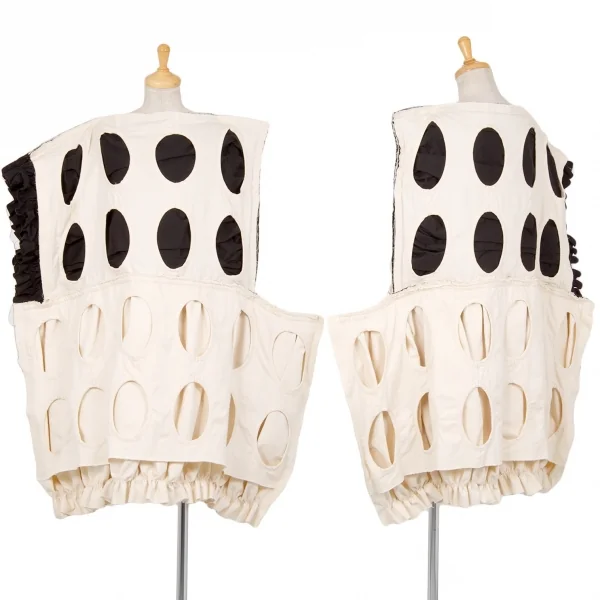 コムデギャルソンCOMME des GARCONS ホールレイヤードボックスシルエットワンピース