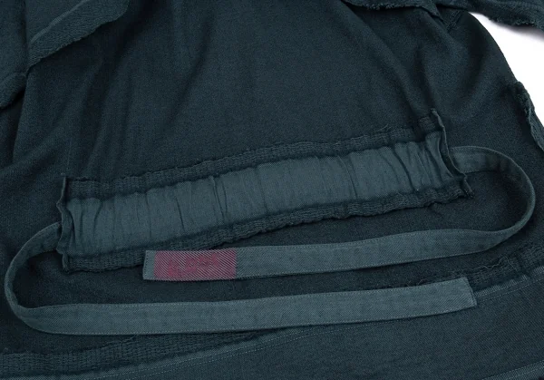 イッセイミヤケ エーポックISSEY MIYAKE A-POC 製品染めデザイン織り裁ち切りジャケット ビリジアンブルー2 K-82833_016