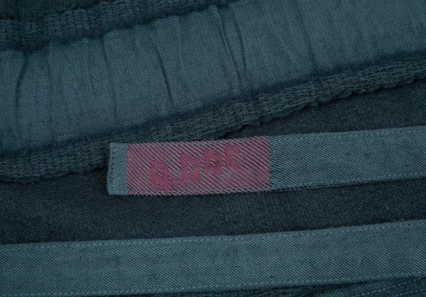 イッセイミヤケ エーポックISSEY MIYAKE A-POC 製品染めデザイン織り裁ち切りジャケット ビリジアンブルー2 K-82833_017