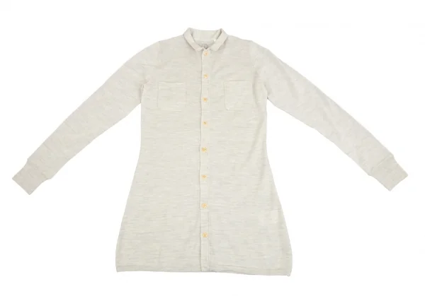 45rpm ウールニット長袖シャツ アイボリー ライトグレージュ2 K-82840_002