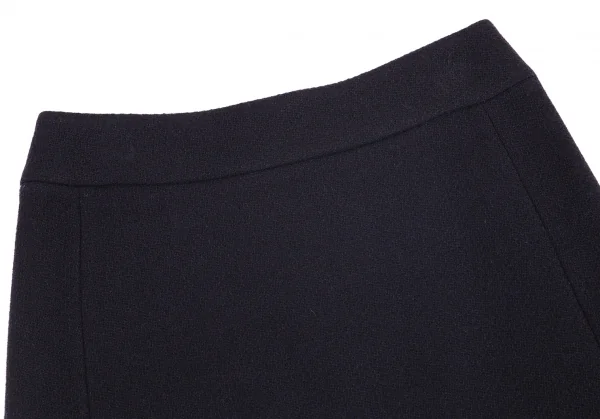 ミュウミュウmiumiu カシミヤ混ウールスカート 紺38 K-82883_003