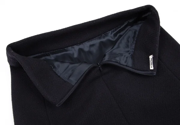 ミュウミュウmiumiu カシミヤ混ウールスカート 紺38 K-82883_008