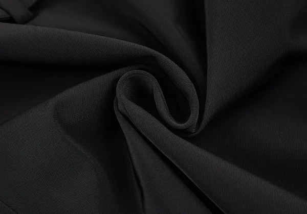 プラダPRADA ポリストレッチベルテッドプリーツスカート 黒38 K-82887_012