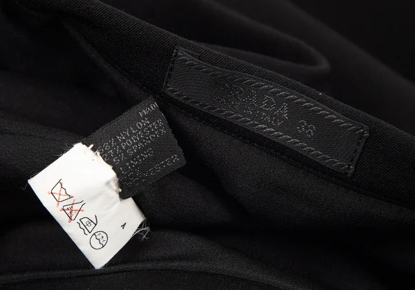 プラダPRADA 中綿ストレッチスカート 黒38 K-82889_011