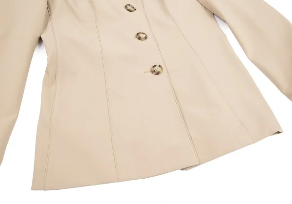 プラダPRADA ポリストレッチ3Bジャケット ベージュ38 K-82890_010