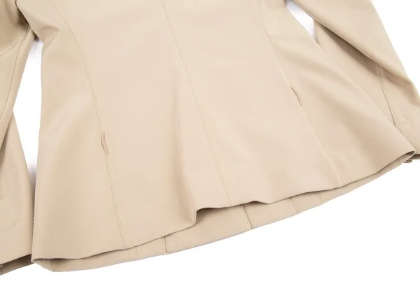 プラダPRADA ポリストレッチ3Bジャケット ベージュ38 K-82890_013