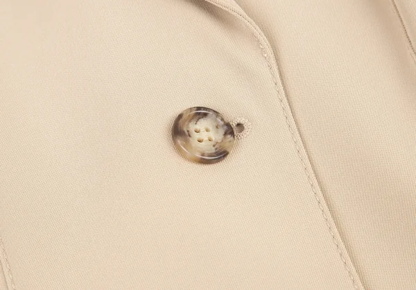 プラダPRADA ポリストレッチ3Bジャケット ベージュ38 K-82890_006