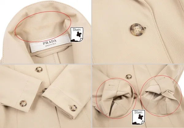 プラダPRADA ポリストレッチ3Bセットアップスーツ ベージュ38 K-82892_006
