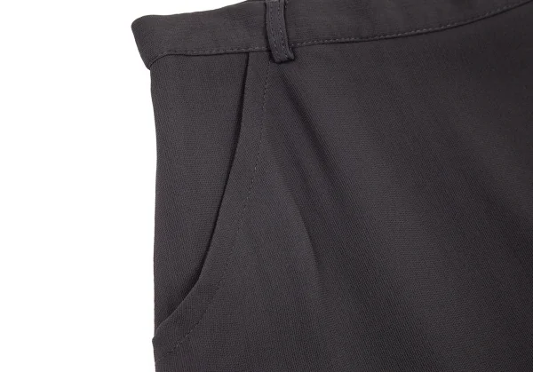 エンポリオアルマーニEMPORIO ARMANI ラウンドヘムレーヨンスカート チャコール38 K-82898_004