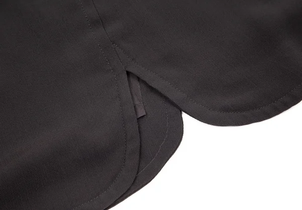 エンポリオアルマーニEMPORIO ARMANI ラウンドヘムレーヨンスカート チャコール38 K-82898_008