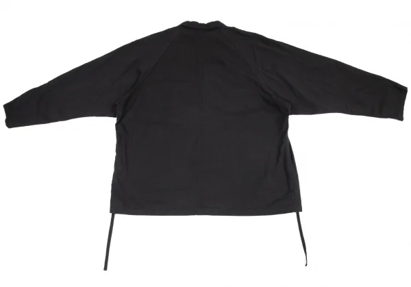 ヨウジヤマモト プールオムYohji Yamamoto POUR HOMME コットン染めラグランジャケット 黒3 K-82943_013