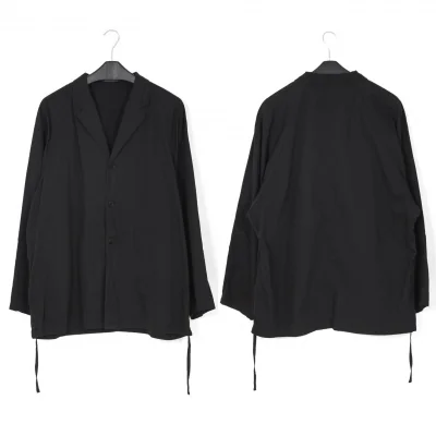 ヨウジヤマモト プールオムYohji Yamamoto POUR HOMME コットン染めラグランジャケット
