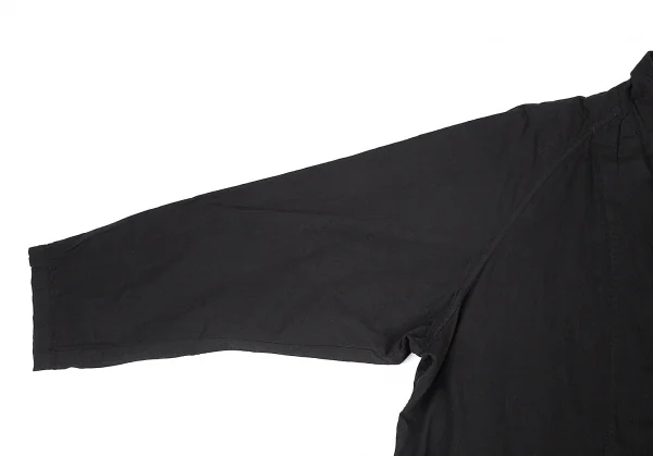 ヨウジヤマモト プールオムYohji Yamamoto POUR HOMME コットン染めラグランジャケット 黒3 K-82943_005