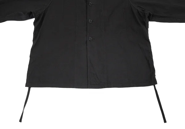 ヨウジヤマモト プールオムYohji Yamamoto POUR HOMME コットン染めラグランジャケット 黒3 K-82943_007
