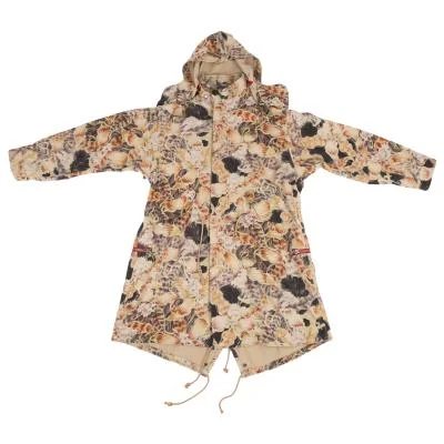 ヨウジヤマモト プールオムYohji Yamamoto POUR HOMME 花柄ウールモッズコート