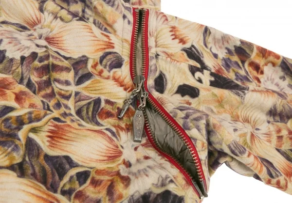 ヨウジヤマモト プールオムYohji Yamamoto POUR HOMME 花柄ウールモッズコート ベージュマルチ3 K-82960_014