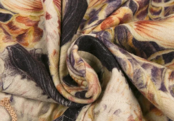 ヨウジヤマモト プールオムYohji Yamamoto POUR HOMME 花柄ウールモッズコート ベージュマルチ3 K-82960_017