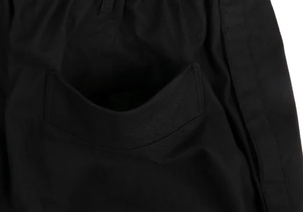ヨウジヤマモト プールオムYohji Yamamoto POUR HOMME コットンサイドラインワイドパンツ 黒4 K-82967_011