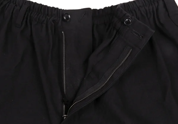 ヨウジヤマモト プールオムYohji Yamamoto POUR HOMME コットンサイドラインワイドパンツ 黒4 K-82967_004