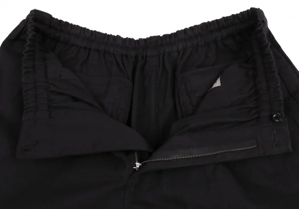 ヨウジヤマモト プールオムYohji Yamamoto POUR HOMME コットンサイドラインワイドパンツ 黒4 K-82967_005