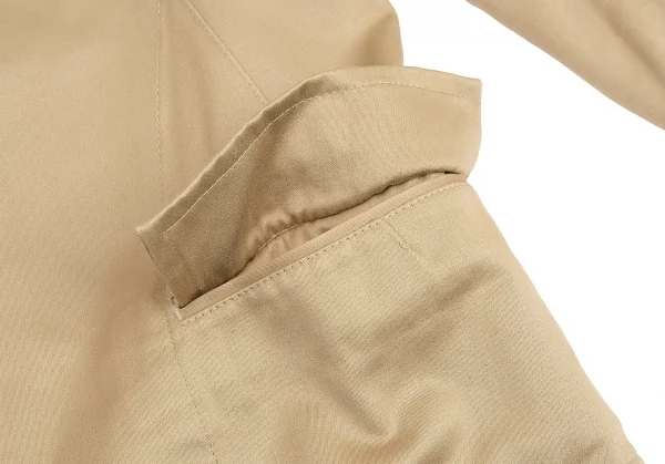 ワイズY's コットンレーヨンスタンドカラージャケット ベージュ2 K-83011_010