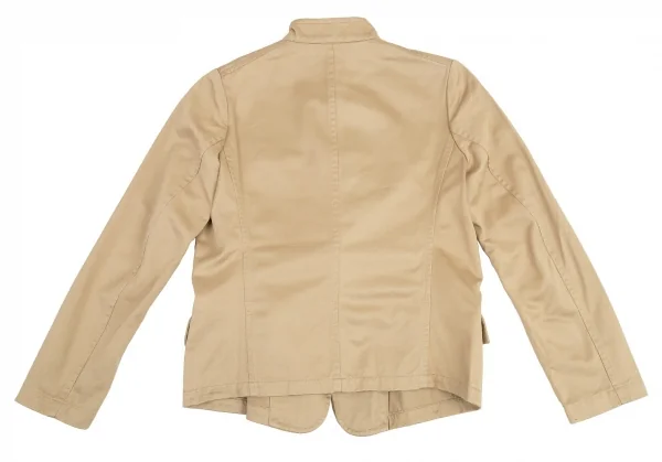 ワイズY's コットンレーヨンスタンドカラージャケット ベージュ2 K-83011_015