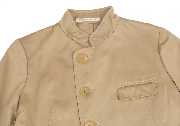 ワイズY's コットンレーヨンスタンドカラージャケット ベージュ2 K-83011_003