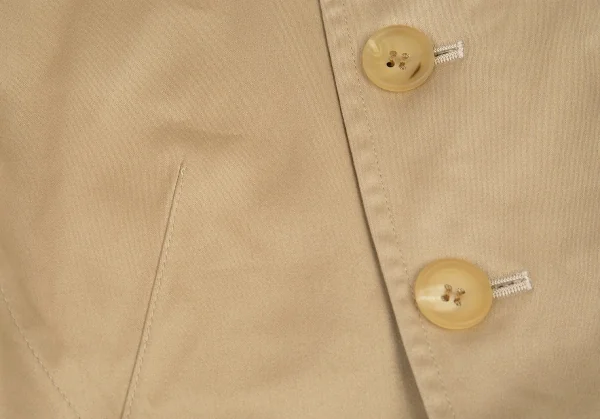 ワイズY's コットンレーヨンスタンドカラージャケット ベージュ2 K-83011_004