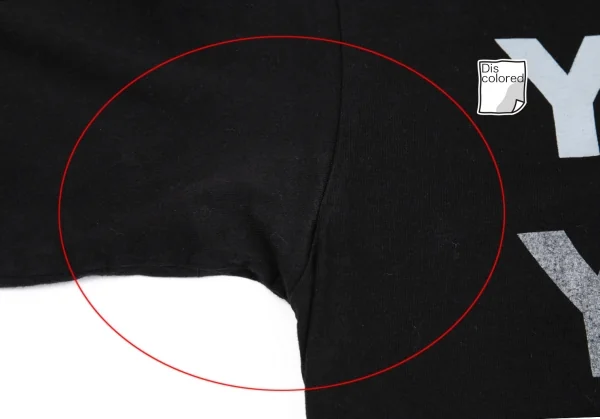 ヨウジヤマモトYohji Yamamoto 製品染めグラデーションタイポグラフィプリントTシャツ 黒3 K-83046_006